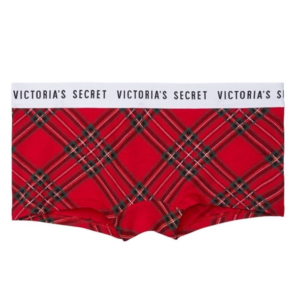Victoria’s Secret Red Licorice Plaid Shortie
